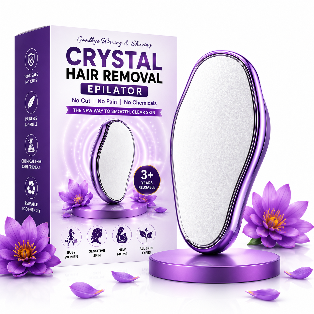 HAIR REMOVAL EPILATOR ( NO PAIN | NO CUT | NO CHEMICALS )