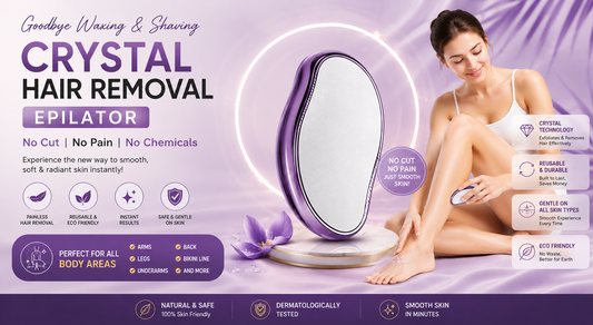 CRYSTAL HAIR REMOVAL EPILATOR ( NO PAIN | NO CUT )